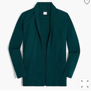 NWOT J. Crew Green Chelsea Sweater Blazer, Size Medium Academic Classic Fit